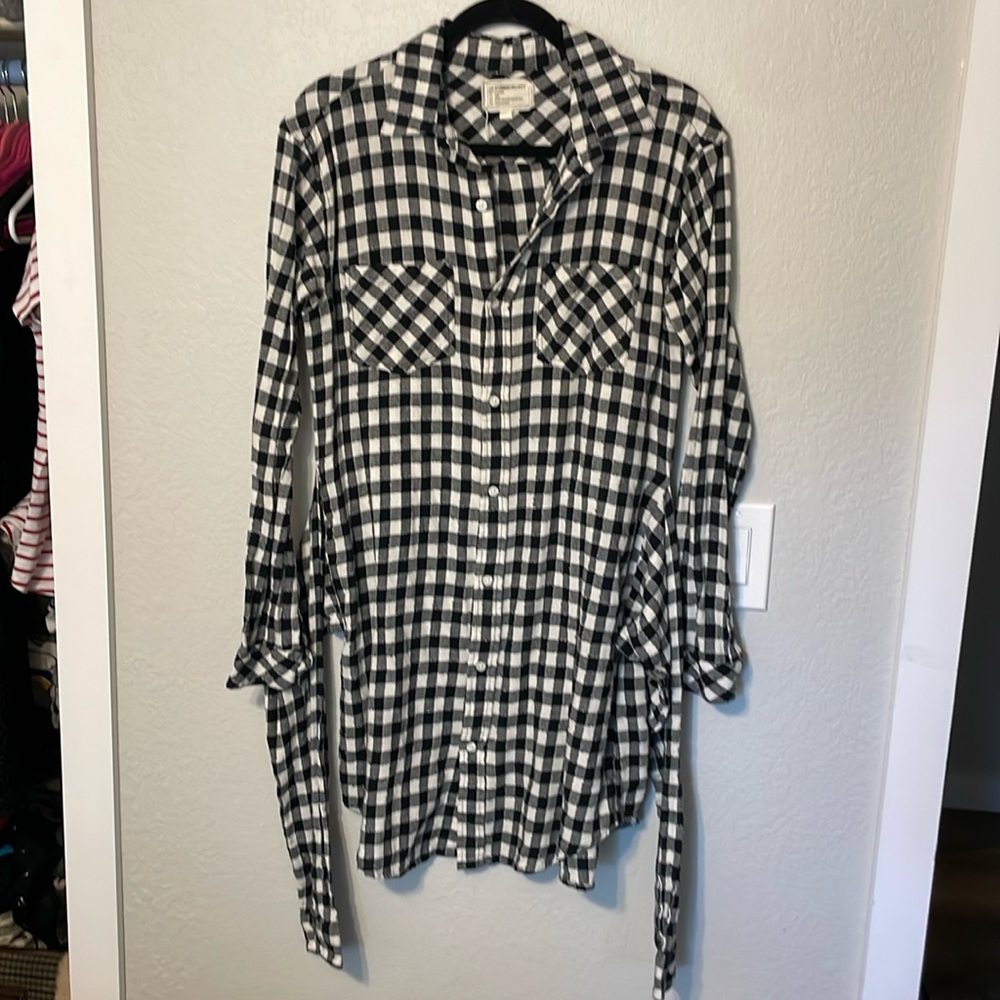Current/Elliot Twist Shirt Dress - Sherlock Plaid - Picture 3 of 7